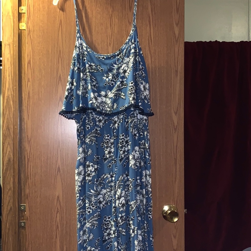 Flower print jumpsuit